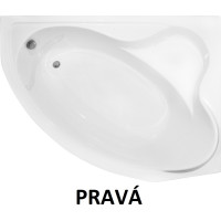 Asymetrická vaňa DELFINA