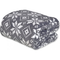Vianočná deka SCANDI CLASSIC Vianočný vzor 150x200 cm - šedá