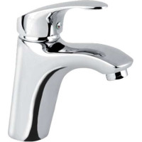 Umývadlová stojanková batéria SONÁTA s click/clack zátkou s prepadom - chrómová