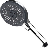Sprchová tyč s ručnou a dažďovou sprchou - 86-119 cm - chróm / čierna