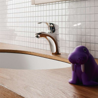 Umývadlová stojanková batéria SONÁTA s click/clack zátkou s prepadom - chrómová