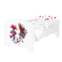 Detská posteľ OSKAR - 140x70 cm - Trollovia - Vystrihovačky