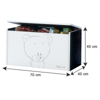 Detská truhla na hračky Jurský svet - Blue