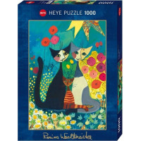 HEYE Metalické puzzle Kvetinový záhon 1000 dielikov