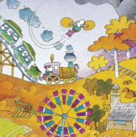 HEYE Puzzle Cartoon Classics: Idylka pri poli 1000 dielikov
