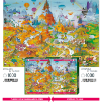 HEYE Puzzle Cartoon Classics: Idylka pri poli 1000 dielikov