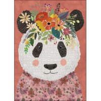 HEYE Puzzle Floral Friends: Maznavá panda 1000 dielikov