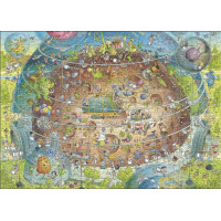HEYE Puzzle Šialená ZOO: Kozmický pavilón 1000 dielikov