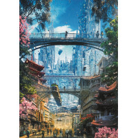 HEYE Puzzle Future Cities: Obchodný okrsok 1000 dielikov