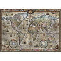 HEYE Puzzle Map Art: Retro svet 1000 dielikov