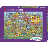 HEYE Puzzle Pens are my Friends: Doodle Village 1000 dielikov