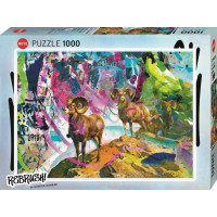 HEYE Puzzle Rebrush! Veľké rohy 1000 dielikov