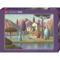 HEYE Puzzle Timeless: Dáma v modrom 1000 dielikov