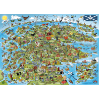GIBSONS Puzzle Toto je Škótsko 1000 dielikov