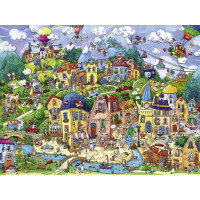 HEYE Puzzle Veselé mestečko 1500 dielikov