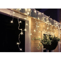 Vianočné LED záves - cencúle - 360 LED - teplá biela