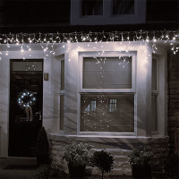 Vianočné LED záves - cencúle - 360 LED - teplá biela