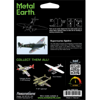 METAL EARTH 3D puzzle Lietadlo Supermarine Spitfire