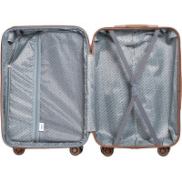 Moderné cestovné kufre WILL 2 - set S+M+L - rose gold - TSA zámok