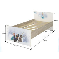 Detská posteľ MAX - 200x90 cm - Gabi - Kamaráti
