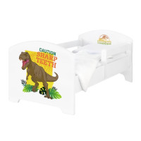 Detská posteľ OSKAR - 160x80 cm - Jurský svet - Sharp Teeth