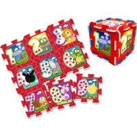 STAMP Penové puzzle Zvieratká a čísla