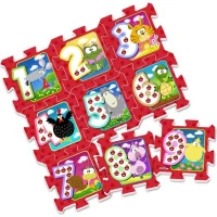 STAMP Penové puzzle Zvieratká a čísla