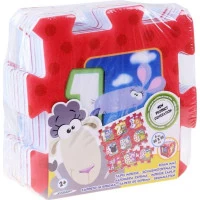 STAMP Penové puzzle Zvieratká a čísla