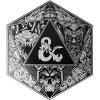 Metalické puzzle Dungeons&Dragons 750 dielikov v plechovej krabičke