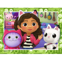 RAVENSBURGER Puzzle Gábinin kúzelný domček 4v1 (12, 16, 20, 24 dielikov)