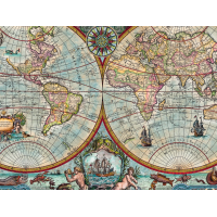 CHERRY PAZZI Puzzle Mapa sveta Veľkých objavov 2000 dielikov