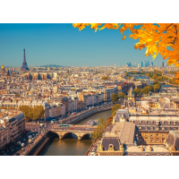 CASTORLAND Puzzle Paríž zhora 2000 dielikov