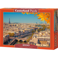 CASTORLAND Puzzle Paríž zhora 2000 dielikov