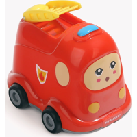 TOP BRIGHT Drevené puzzle s hračkou: Hasičské auto 24 dielikov