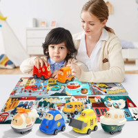 TOP BRIGHT Drevené puzzle s hračkou: Hasičské auto 24 dielikov