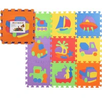 TEDDIES Penové puzzle Dopravné prostriedky (27x27)