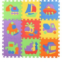 TEDDIES Penové puzzle Dopravné prostriedky (27x27)