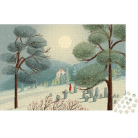 JANOD Puzzle Čarokrásna zima 1500 dielikov