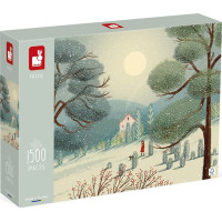 JANOD Puzzle Čarokrásna zima 1500 dielikov