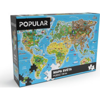 POPULAR Puzzle Mapa sveta 160 dielikov