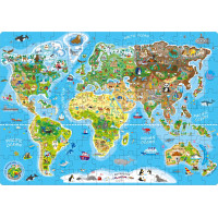 POPULAR Puzzle Mapa sveta v angličtine 160 dielikov