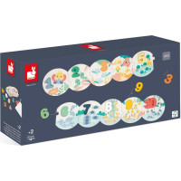 JANOD Vkladacie puzzle Moje prvé čísla 2v1 (10+10 dielikov)