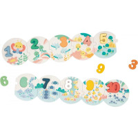 JANOD Vkladacie puzzle Moje prvé čísla 2v1 (10+10 dielikov)