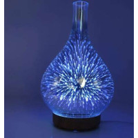 Aróma difuzér - zvlhčovač s LED svetlom - 100ml - dekor dreva