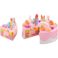 Narodeninová torta - 75 prvkov - ružová