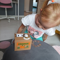 Detská pokladnička - Mačička v krabici