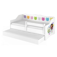 Detská posteľ s prístelkou LULLU 160x80 cm - Gabi - Narodeniny