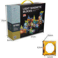 Magnetické bloky - guličková dráha - 75 kusov