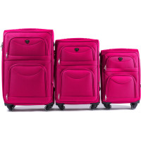 Moderné cestovné tašky MOVE 4 - set S+M+L - červené