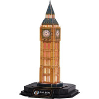 CUBICFUN Svietiace 3D puzzle Nočná edícia: Big Ben 32 dielikov